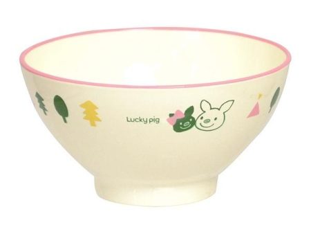 飯椀 11cm LuckyPig giggle ラッキーピッグ ギグル 皿 食器 プラスチック 日本製 Sale